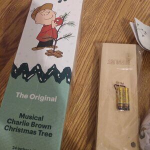 Peanuts Musical Charlie Brown Christmas Tree - Red and Green